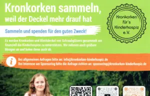 Soziales Engagement -Kronkorken für das Kinderhospitz